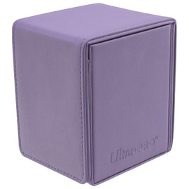Ultra PRO - Vivid Alcove - Caja de cartas con tapa (morado) - Almacena y protege hasta 100 tarjetas coleccionables de tamaño estándar, tarjetas de béisbol, tarjetas de juego, tarjetas deportivas o