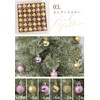 Christmas Tree Ornaments Colorful Balls 3cm Set of 36 Pink