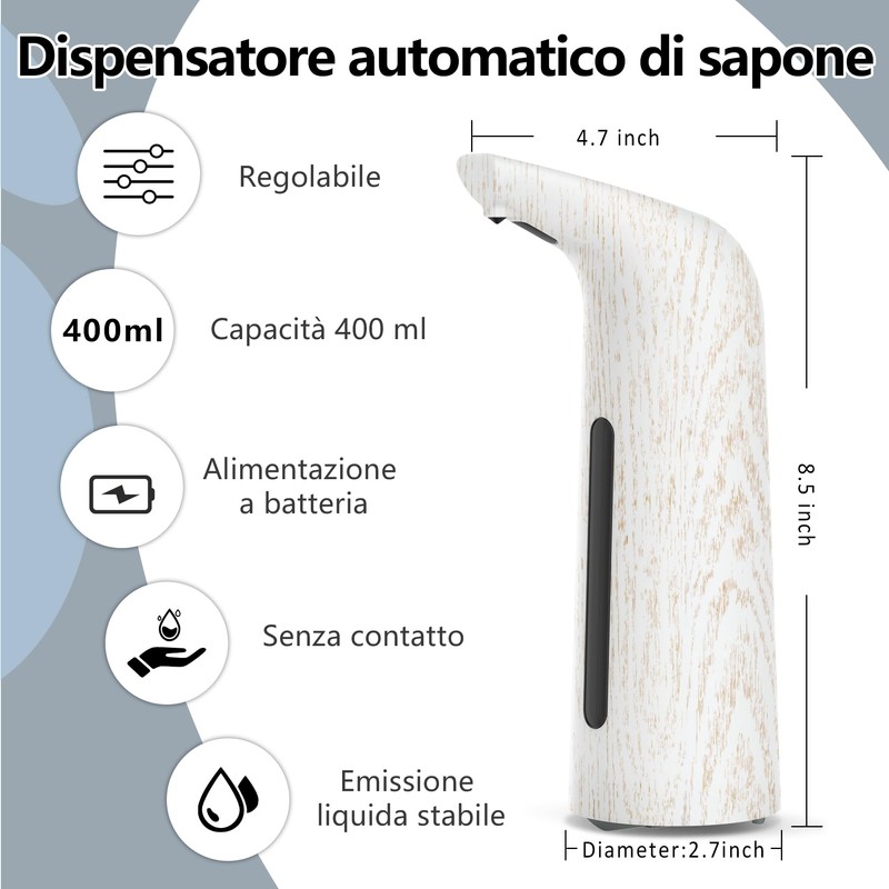 Automatic Soap Dispenser 400 ml, Automatic Soap Dispenser without Contact,