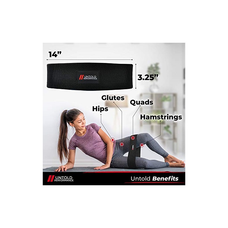 Heavy Resistance Bands - Hip Bands for Working out, Premium