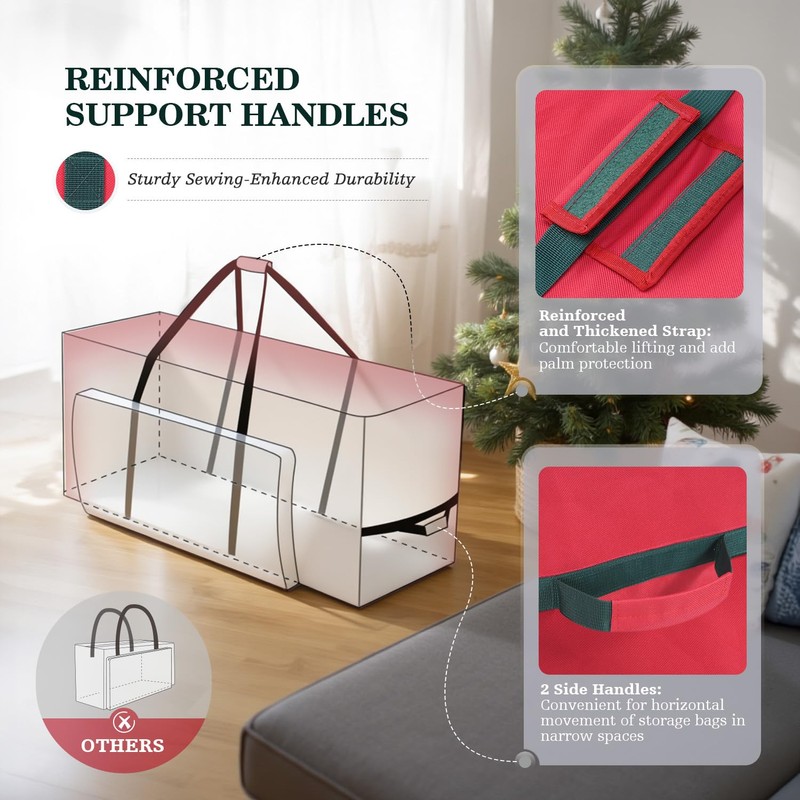 UIRWAY Christmas Tree Storage Bag- Fit for 7.5ft Artificial Trees,