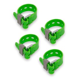 Titan Utility Straps – Easy-to-Use, Reliable Tension Straps for Securing Bike & Moto Gear, Skis, Garden Hoses, Field Repairs – Use in Frigid Temps – 60 lb.Working Load, 9" Length, Lime Green, 4-Pack