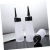 OHPHCALL 2pcs Hair Dye Bottles Shampoo Bottles White Nozzle Travel