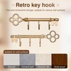 FantasHome Classic Wall Mounted Key Holder Hook Rack, Vintage Key