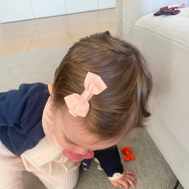 JOYOYO 50 Pcs Baby Hair Clips Small Size Bows 2