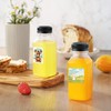 JINLIFA 6PCS Juice Bottles with Caps, Reusable Plastic Small Empty