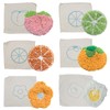 Allazone Punch Needle Coasters Kit, 6 Pattern Embroidery Punch Needle