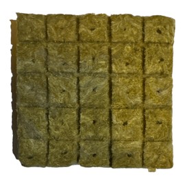 Generic 50/100 Pieces Rockwool Cubes, Green, 14x14x5cm, 50pcs, Hydroponic Grow Media for Cuttings, Cloning, Plant Propagation