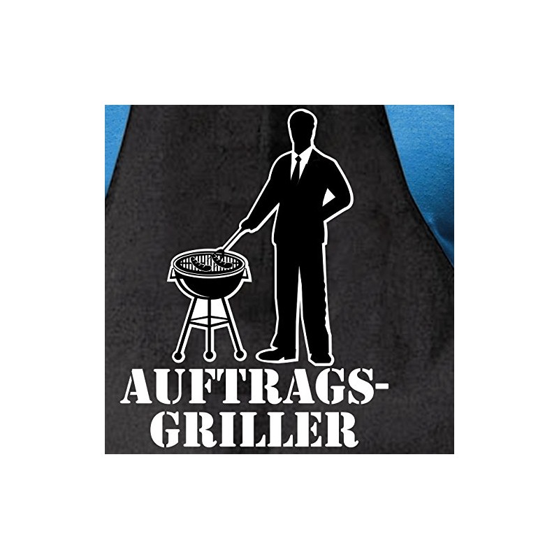 Shirtoo Barbecue Apron "Auftragsgriller" – Funny Gift for Men