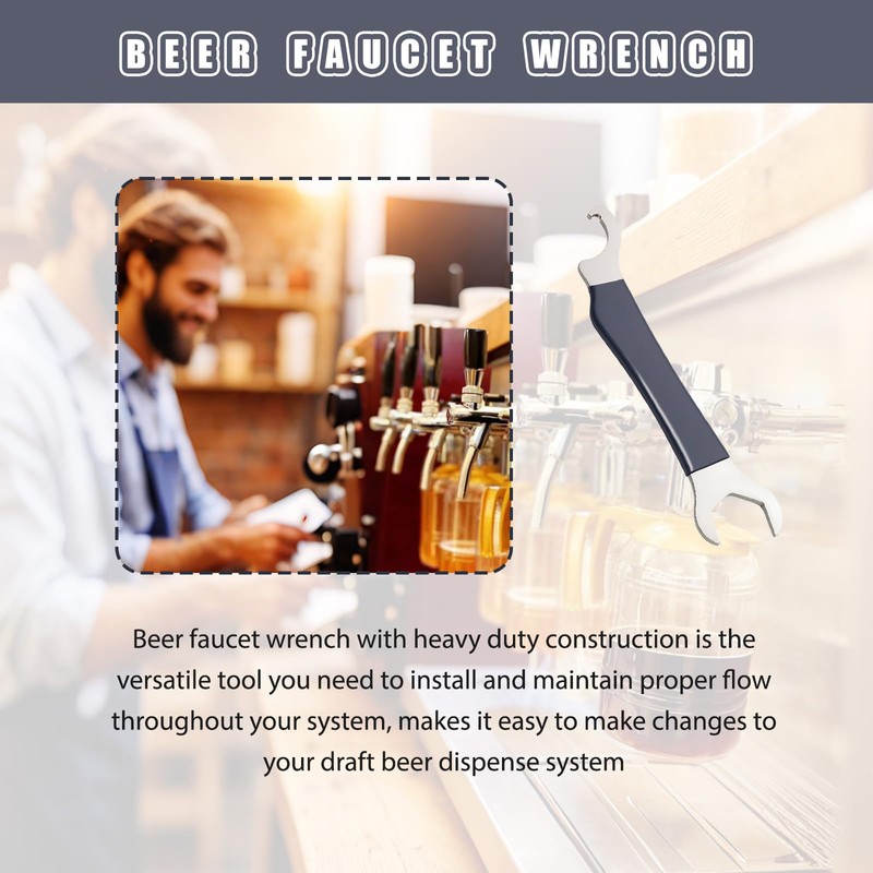 Ziyuan Beer Faucet Wrench Tool,Heavy Duty Beer Tap & Hex