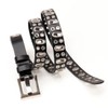 JAMAKALA Women Fashion Leather Belt, Metal Punk Studded Belt, Studded