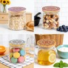 CONEHOY 14 Pcs Yogurt Jar Lids with Silicone Sealing Rings