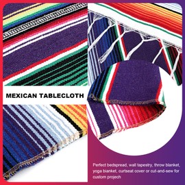 Happysnow Mexican Table Blanket for Mexican Party Wedding Decorations, Mexican Saltillo Serape Blanket, Bed Blanket, Table Blanket, Table Blanket, Tapestry Blanket, Picnic Mat