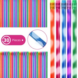 Color Changing Mood Pencil with Eraser Wooden Pencils Heat Activated Color Changing Pencils Thermochromic Assorted Colors (30 Pieces)