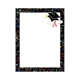 Great Papers! Grad Swirls Letterhead, 50 Count, 8.5"x11" (2012047)