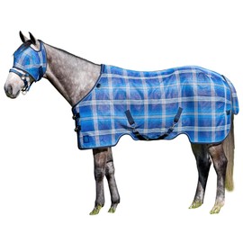 Kensington Breathable and UV Protective Sheet SureFit All Season Protection for Horse - 78", Kentucky Blue