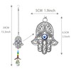 Crystal Sun Catchers with Wings for Windows, Hamsa Hand Car