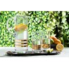 Glass Pitcher with handle Straight Sided, Handmade, With Spout, Three