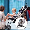 QOOWFEANIG Toddler Stroller Rain Cover Clear Waterproof Baby Stroller Dust