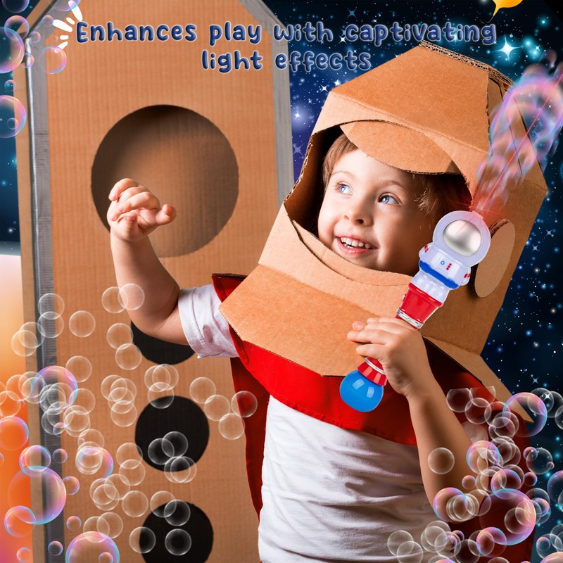Astronaut Bubble Blower Wand, Forest & Twelfth Light Up Bubble