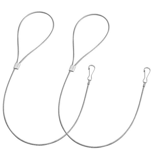 Biaungdo 2 Pcs Adjustable Gate Latch Cable Pull, Stainless Steel
