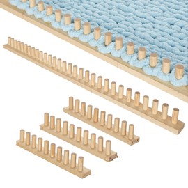 TISOFU 46" Chunky Blanket Loom, Large Wooden Loom Frame, Hand Knitting Kit for Adults Beginners, Adjustable Chunky Blanket Making Kit