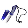 KEEP DIVING Stainless Steel Professional Scuba Fixed Blade Knife Blue