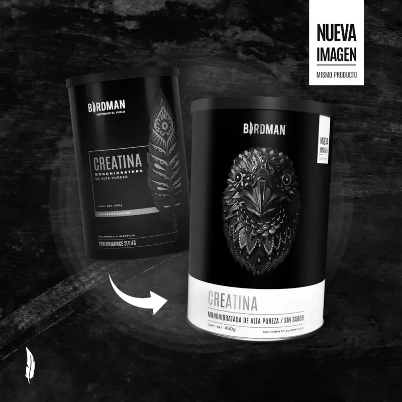 Birdman Creatina Monohidratada De Alta Pureza En Polvo 450g
