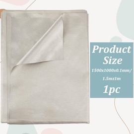 GOMAKERER Faraday Fabric EMF Protective Fabric Conductive Material in Military Grade Copper Shielding Fabric Suitable for Microwaves Card Pocket Fabric Electronic Products 1.5 x 1 m Pack of 1