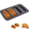 BLLREMIPSUR Mini Baguette Tray, Perforated French Stick Loaf Baking Molds