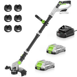 ALDIPRO 20V Cordless String Trimmer with Auto-Feed - 3 in 1 Electric Weed Wacker with 2.0Ah Battery & Fast Charger, Lightweight Grass Trimmer for Lawn Edging, Garden, Yard