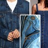 ZEFFFKA Jean Buttons Metal Copper No-Sew Instant Tack Adjustable Snap