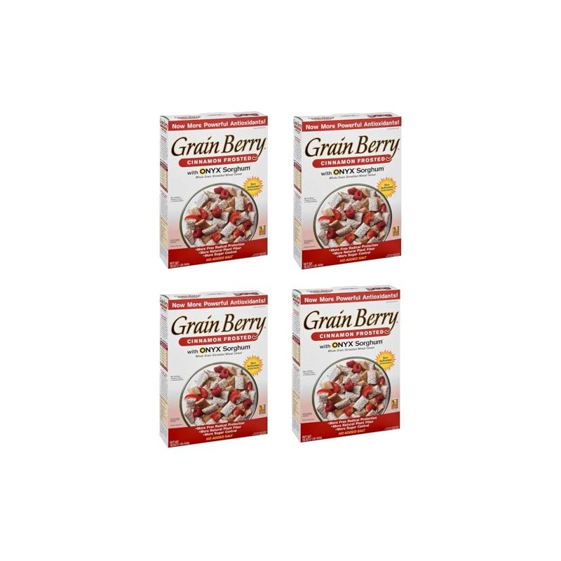 Grain.Berry Cereal - Cinnamon Frosted Wheat Cereal with ONYX Sorghum
