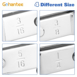 gohantee Hvac Service Wrench Tools Air Conditioner Valve Ratchet Wrench 3/16” to 3/8” 5/16'' x 1/4'' with 2 Hexagon Bit Adapter Kit for Air Refrigeration Tools and Equipment Repair Tools Clearance