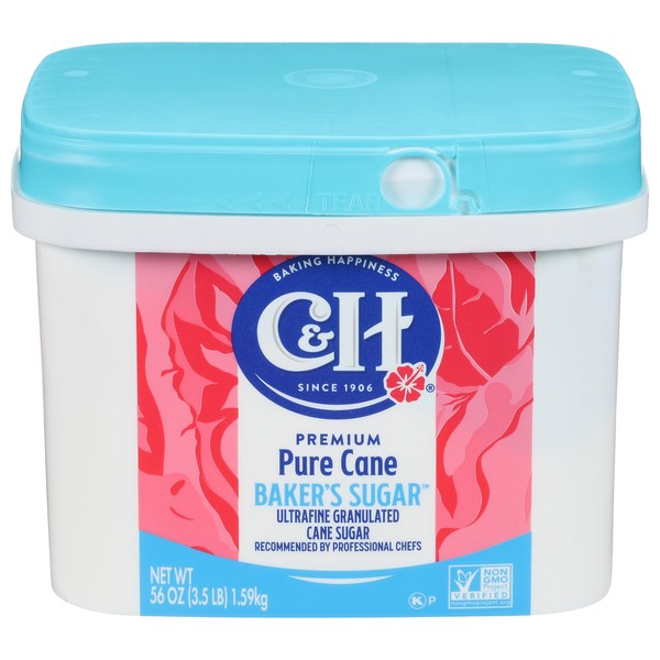 C&H Pure Cane Ultrafine Granulated Baker's Sugar™, 3.5 lb Easy
