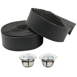 Laxzo ® Bike Handlebar Tape, Carbon Road Bike Handlebar Tape, Non-Slip Bike Bar Tape, Road Bicycle Handlebar Tape Bike Bar Wraps with 2 Bar Plugs for Touring Cycling and Road Racing