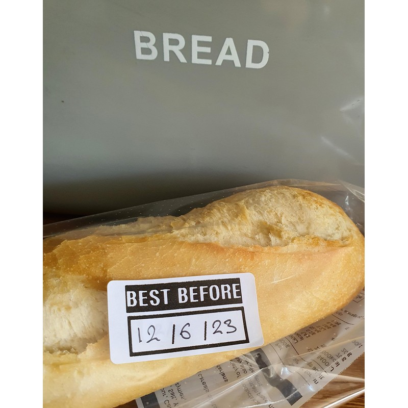 EJI Labels. 200 Best Before Stickers. Date Labels for Food.