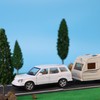 D.A.Y. Republic Red, 1:40 Scale Diecast Metal 4X4 and Caravan