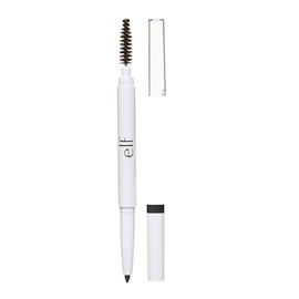 e.l.f. Essential Instant Lift Brow Pencil Deep Brown | Deep Brown, Doble Extremo con Punta Biselada y Cepillo para Definir y Peinar las Cejas, Vegano 