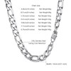 PROSTEEL Smooth Figaro Chain Necklace Stainless Steel Chains Length 14-30