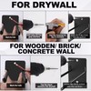 4-Pack Metal Wall Mount Garage Hooks for Garden Tools, Chairs,