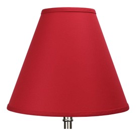FenchelShades.com 6" Top Diameter x 14" Bottom Diameter x 12" Slant Height Fabric Barrel Lampshade Spider Attachment (Rich Red)