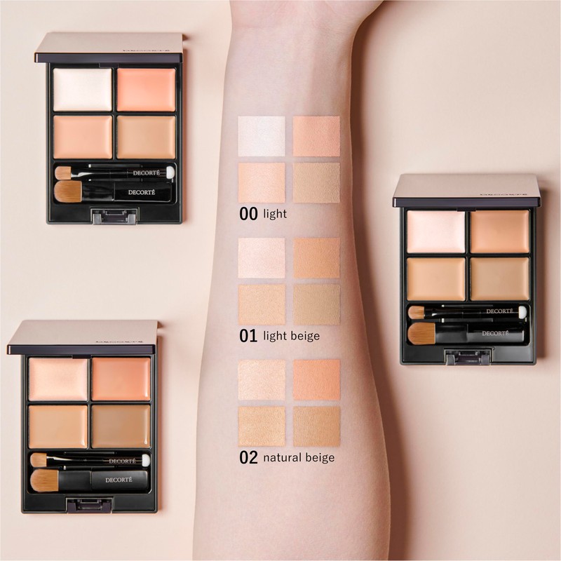 Kose Cosme Decorte Tone Perfecting Palette, Concealer, 5g, 00 Light