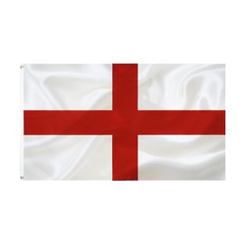 England FLAG St George's Cross Flag 3x5 Ft-90x150cm England National Flags Indoor/Outdoor Quality Polyester with Vivid Color and Brass Grommets Decorations