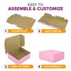 Fit Meal Prep [25 Pack] Pink Bakery Boxes 8x8x4 Pastry