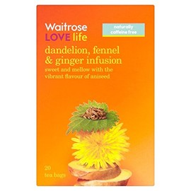 Lovelife Dandelion, Fennel & Ginger Infusion Tea Waitrose 20 per pack