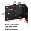 GBGS 6 Pcs 2-3/4" High Half-Surface Chest Hinges for 1-3/8"