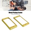 2PCS Guitar Pickup Frame Metal Bridge and Neck Pickups Cover