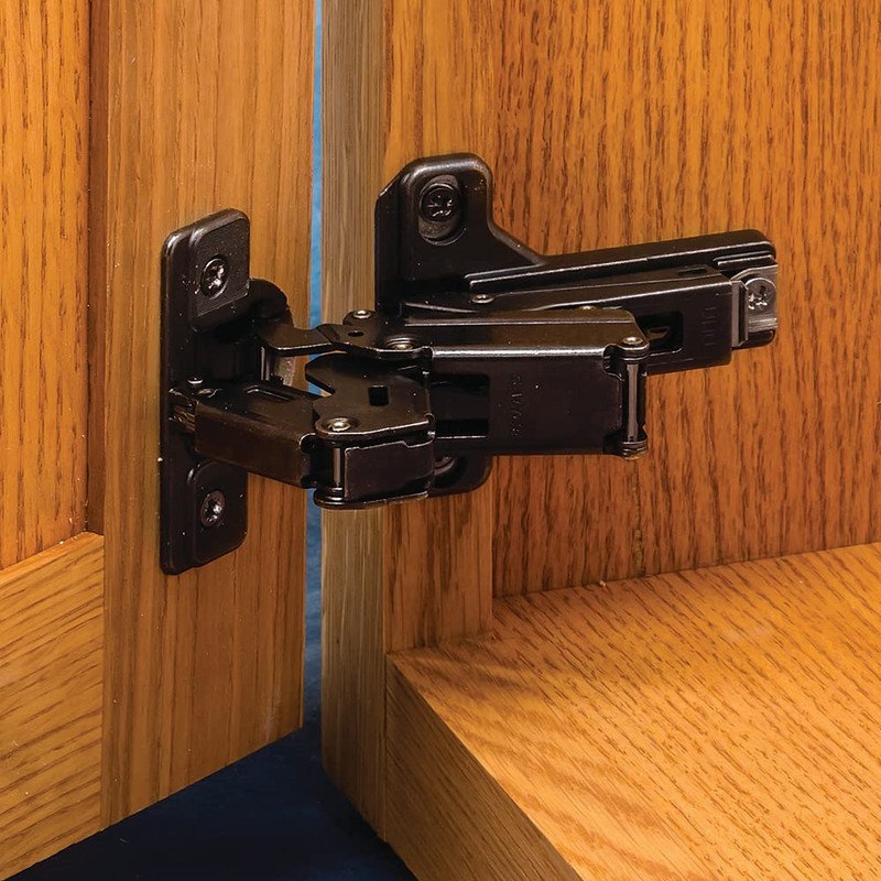 Salice 165° Cabinet Hinges, Face Frame, Titanium Finish, 3/4'' Overlay