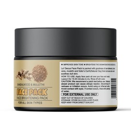 La' Decus INDIA Sandalwood & Mulethi Face Pack 200gm for Men and Women